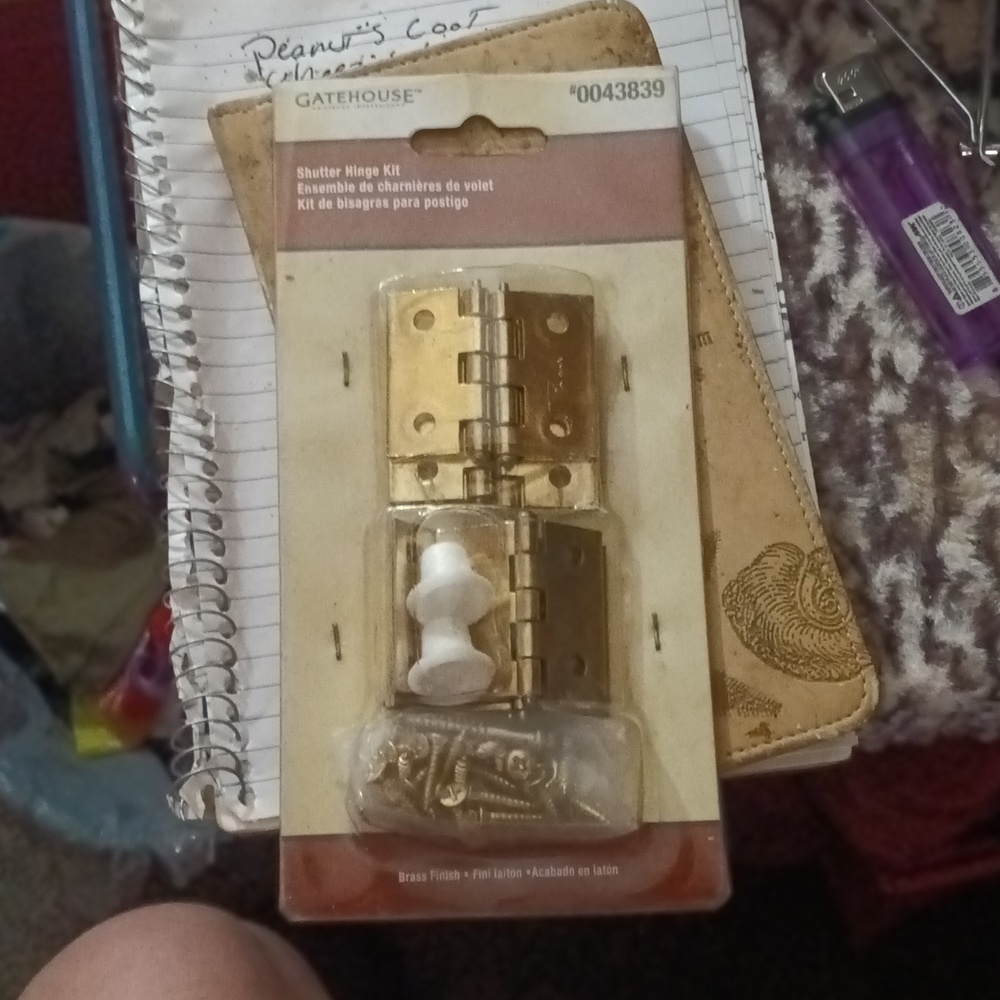 Brass shutter hinge kit new